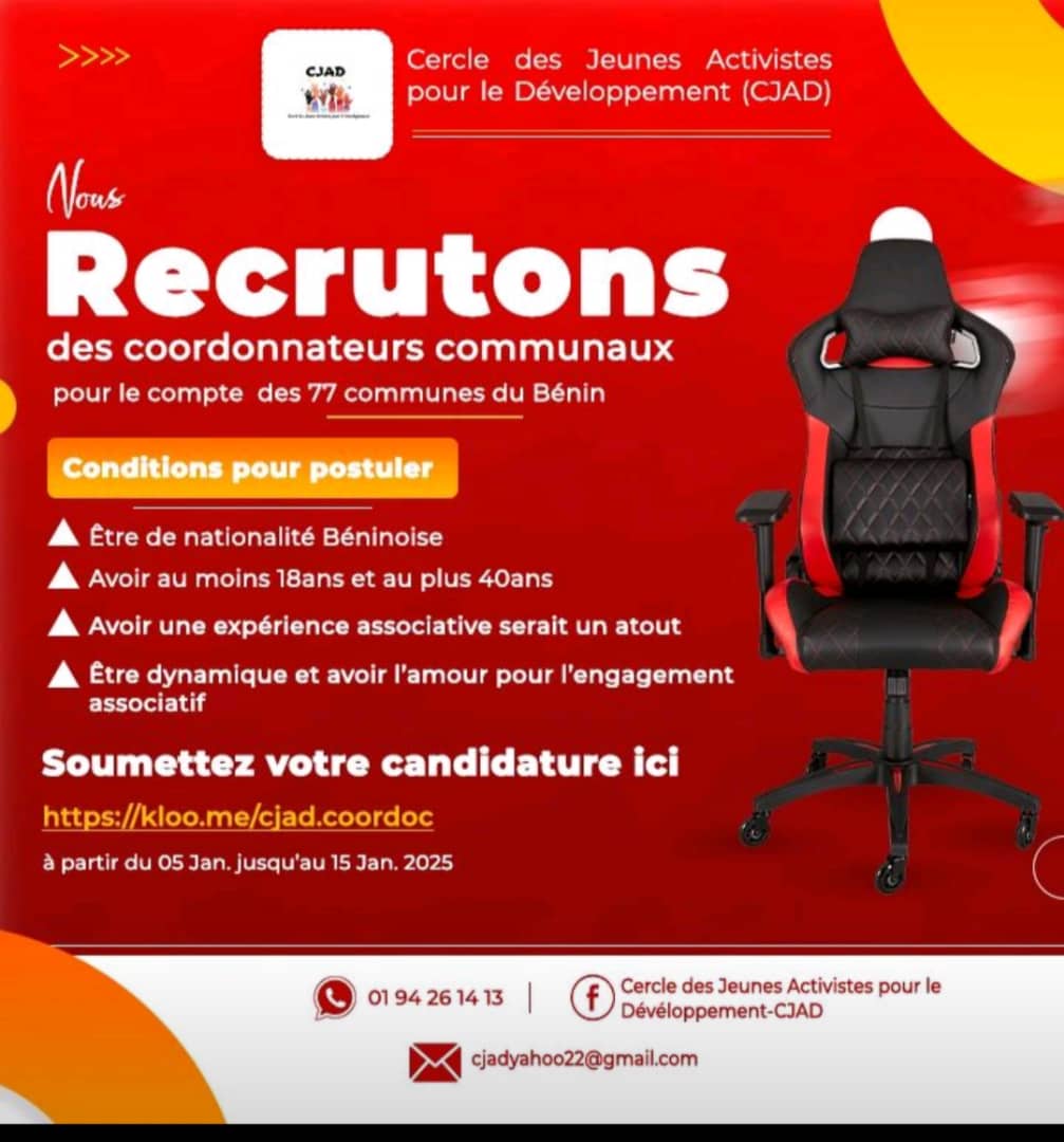Pétition de recrutement des coordinateurs